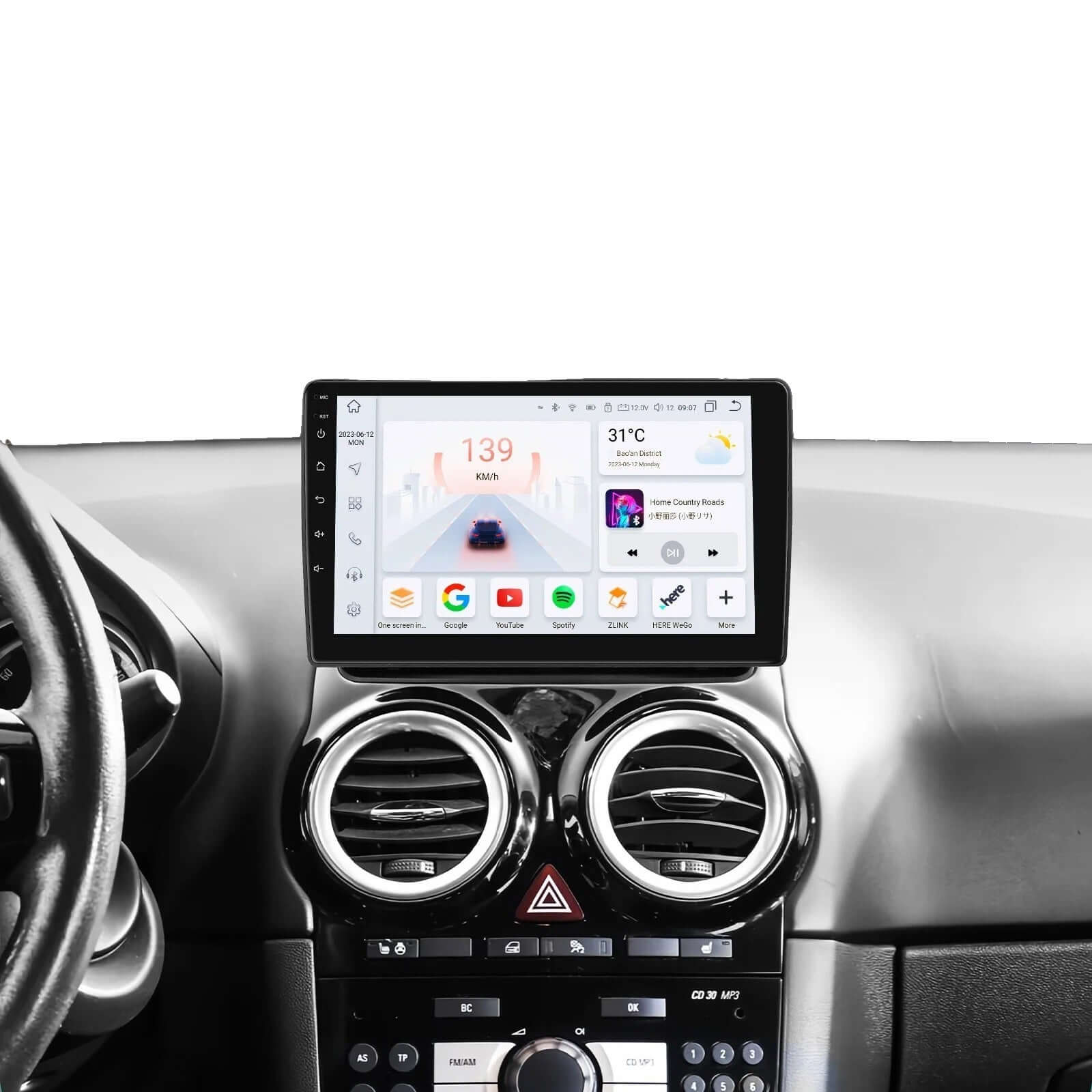Opel Corsa 07-12 - 9" Radio m. Apple CarPlay og Android Auto – Bilmedie.dk