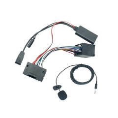 Bluetooth Adapter – BMW E46 (2002–2006) wiring harness and microphone for audio streaming and hands-free calls.