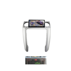 Land Rover Discovery 04-09 - 9" Radio m. Apple CarPlay og Android Auto touchskærmsradio i bilinteriør.