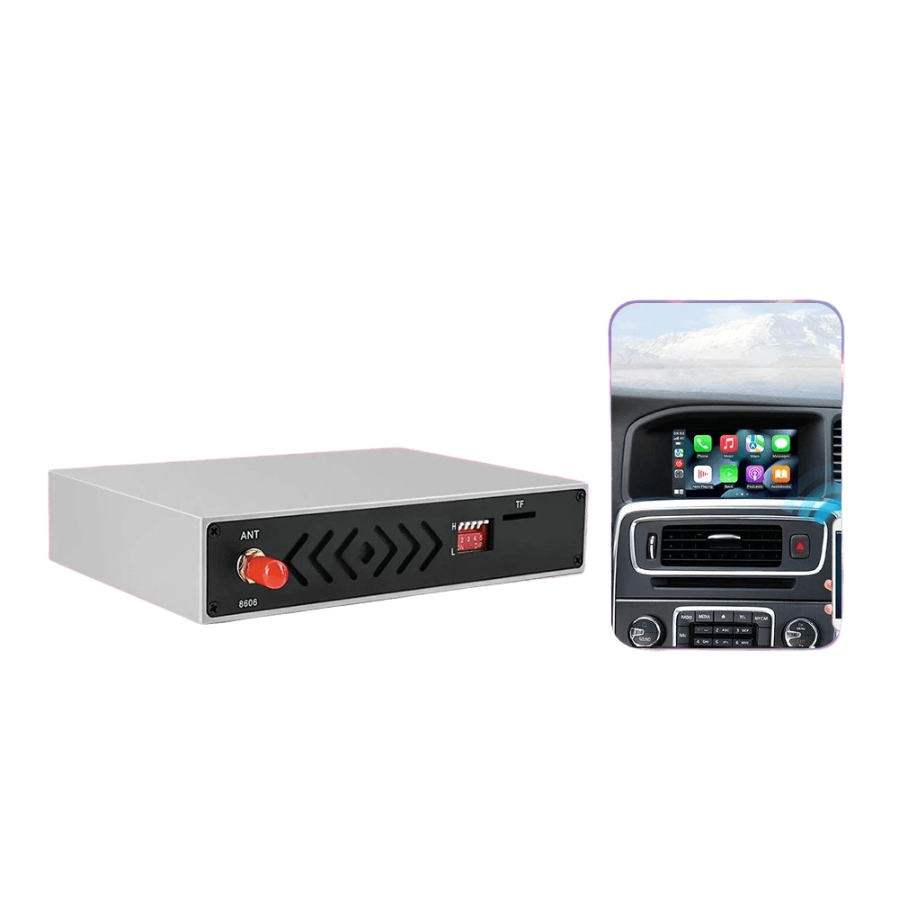 Trådløs Apple CarPlay & Android Auto modul – Volvo S60/XC60/V40/V60 11-18 med original skærm og smartphone-interface.
