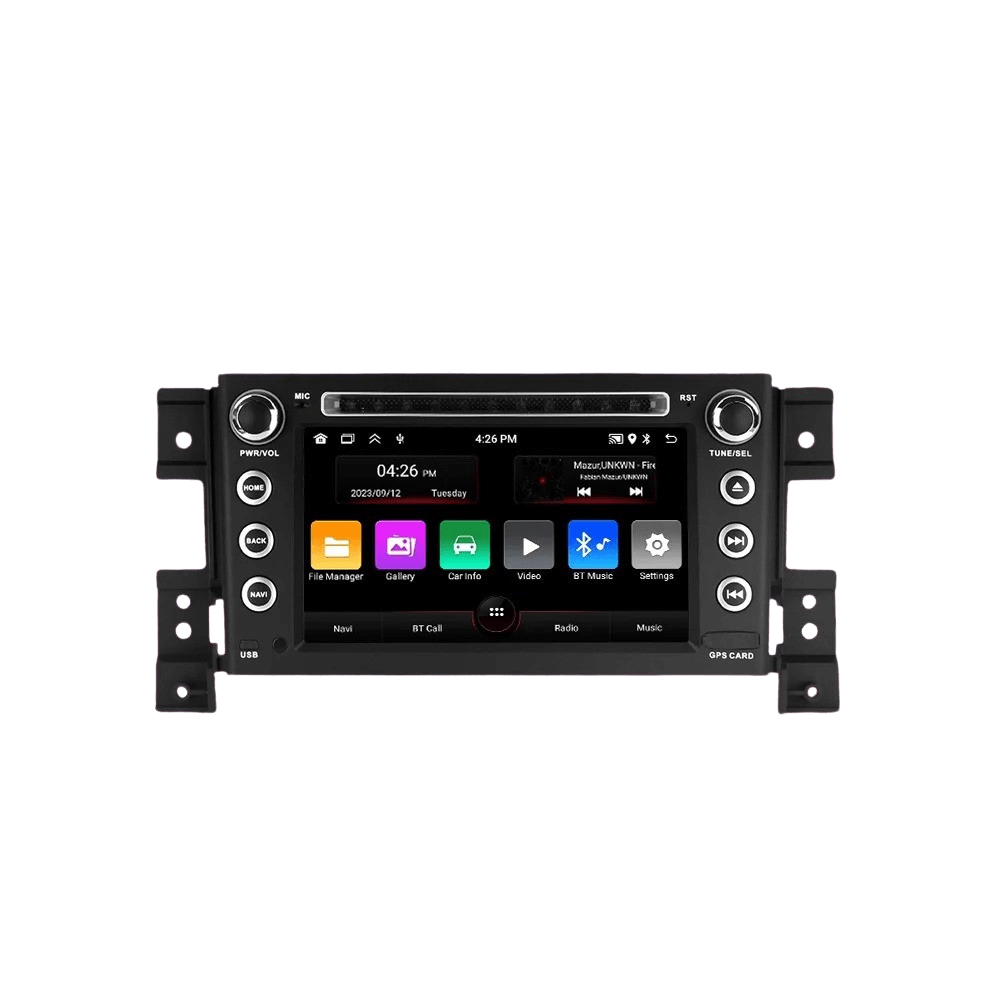 Suzuki Grand Vitara 05-15 - 7" Radio m. Apple CarPlay og Android Auto med touchscreen og fysiske knapper