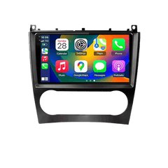 Mercedes-Benz W203 - 9" Radio m. Apple CarPlay og Android Auto – Bilmedie.dk