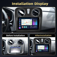 Dacia Logan/Sandero - 9" Radio m. Apple CarPlay og Android Auto – Bilmedie.dk