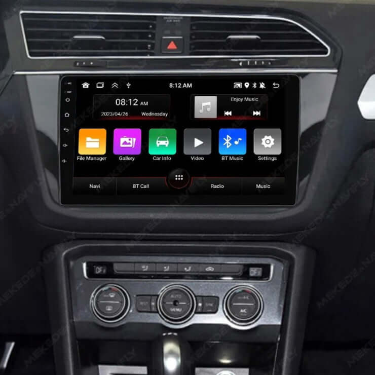 VW Tiguan 17-19 - 10,1" Radio m. Apple CarPlay og Android Auto – Bilmedie.dk