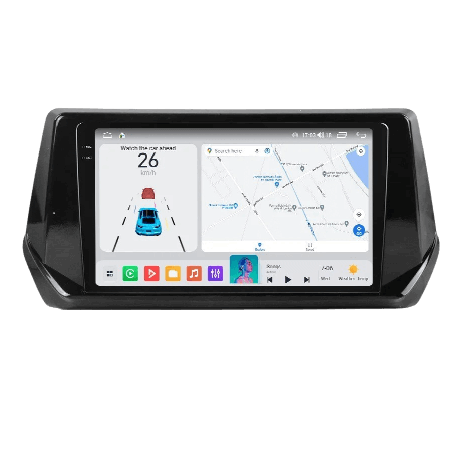 Peugeot 2008 19-23 - 9" Radio m. Apple CarPlay og Android Auto – Bilmedie.dk